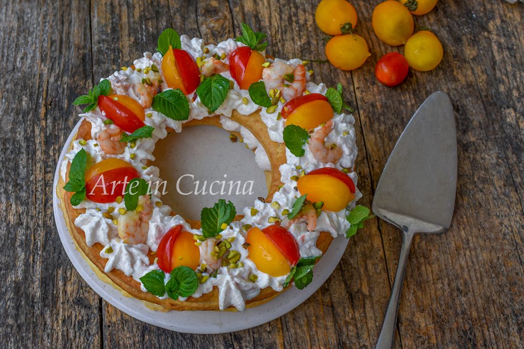 Super fast savory cream tart with ham mousse