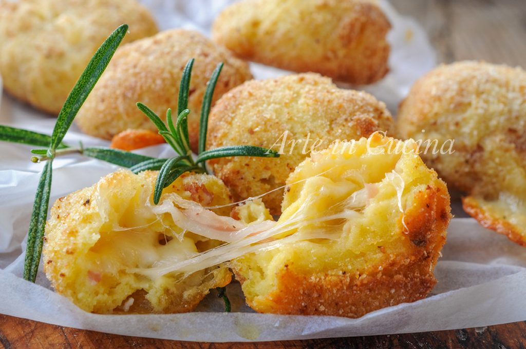 Super soft and quick Robiola cheese meatballs baked in the oven, vickyart art in cooking