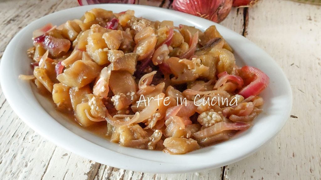 SWEET AND SOUR EGGPLANTS and ONIONS