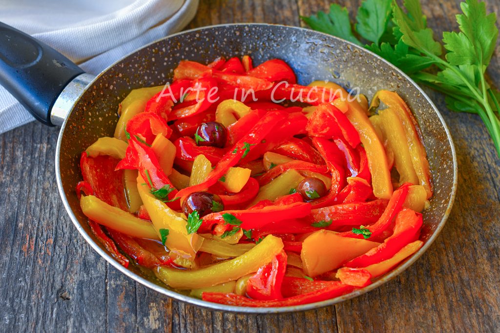 SWEET AND SOUR PEPPERS quick side dish