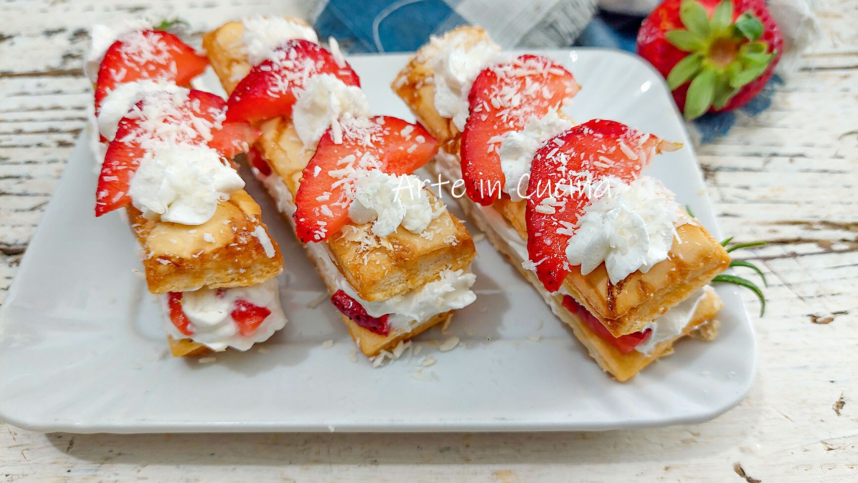 STRAWBERRY AND CREAM PUFF PASTRIES 5-Minute Dessert