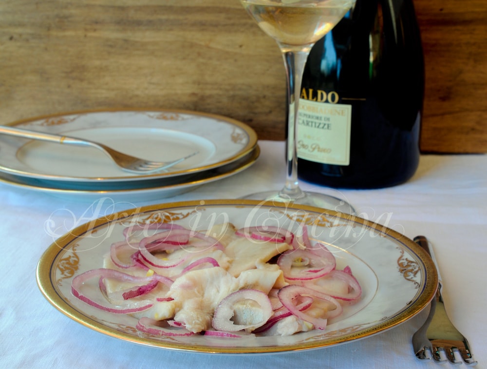 Swordfish Carpaccio with Lemon and Onions