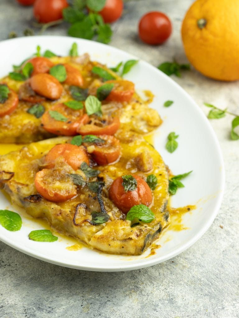 swordfish with orange