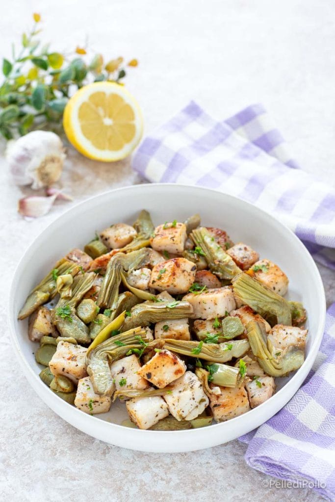 swordfish with artichokes