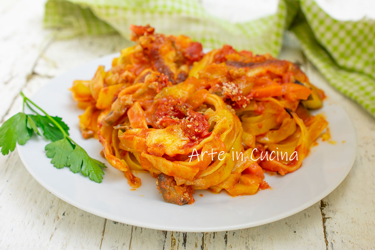 TAGLIATELLE with Baked Vegetable RAGÙ