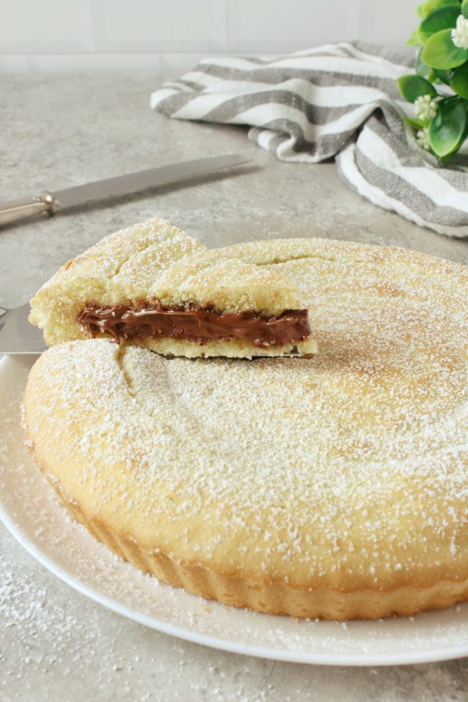 soft tart filled with Nutella