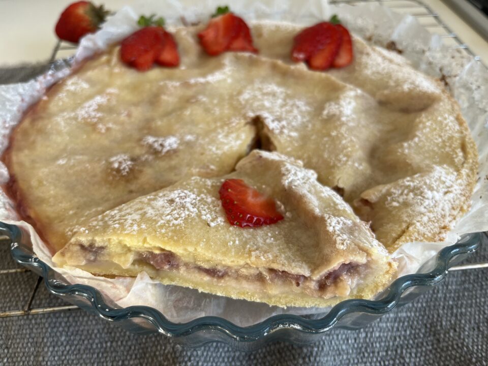 Lemon Cream and Strawberry Tart