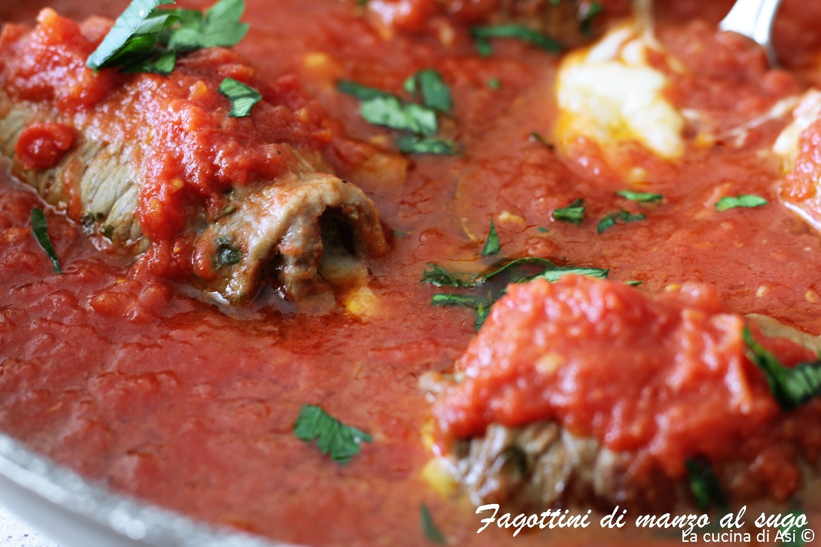 BEEF BUNDLES WITH SAUCE