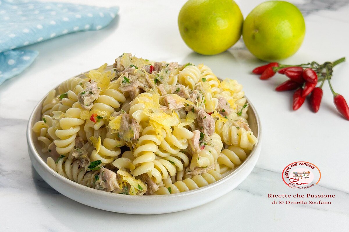 Tuna and Lemon Pasta with Chili