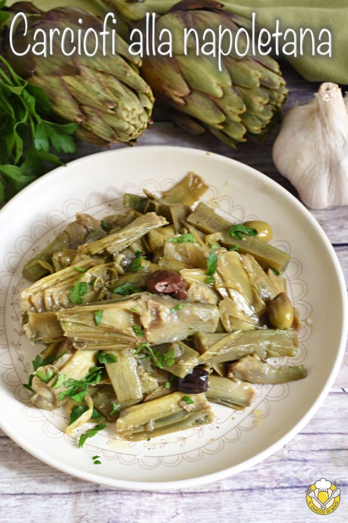 v_ simple recipe for cooking artichokes in the pan tasty with olives il chicco di mais