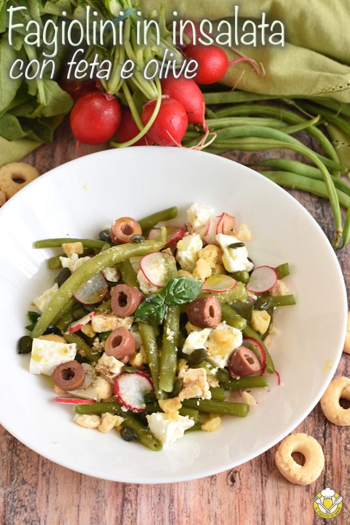 v_ green bean salad with feta and olives and taralli light and tasty recipe il chicco di mais