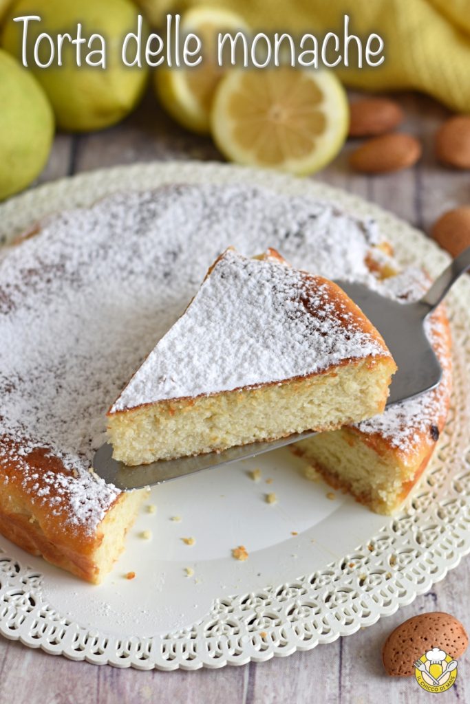 v_ original recipe nun's cake with almonds ricotta and lemon cake without flour the kernel of corn