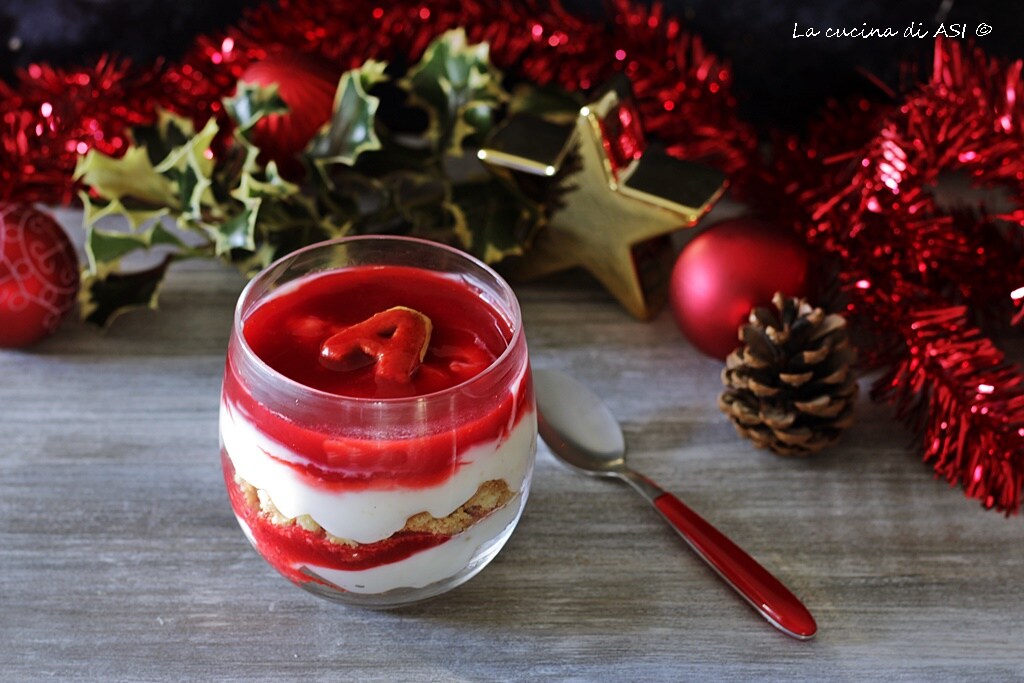 Cup with Vanilla Cream and Raspberries
