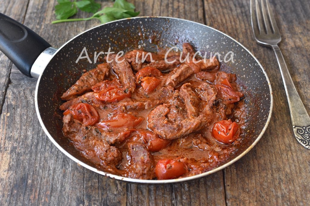 Veal strips alla pizzaiola