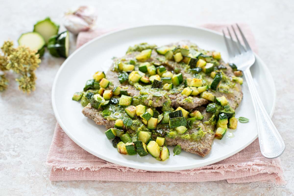 Veal Scaloppine with Zucchini