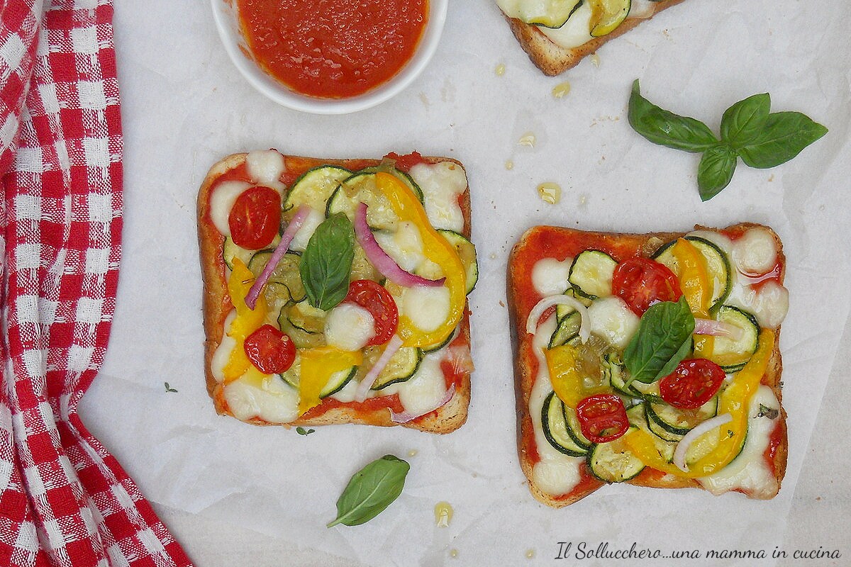 Vegetable Pizza Toast