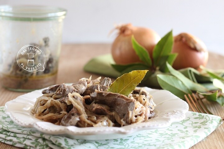 Venetian Liver in Jar Cooking