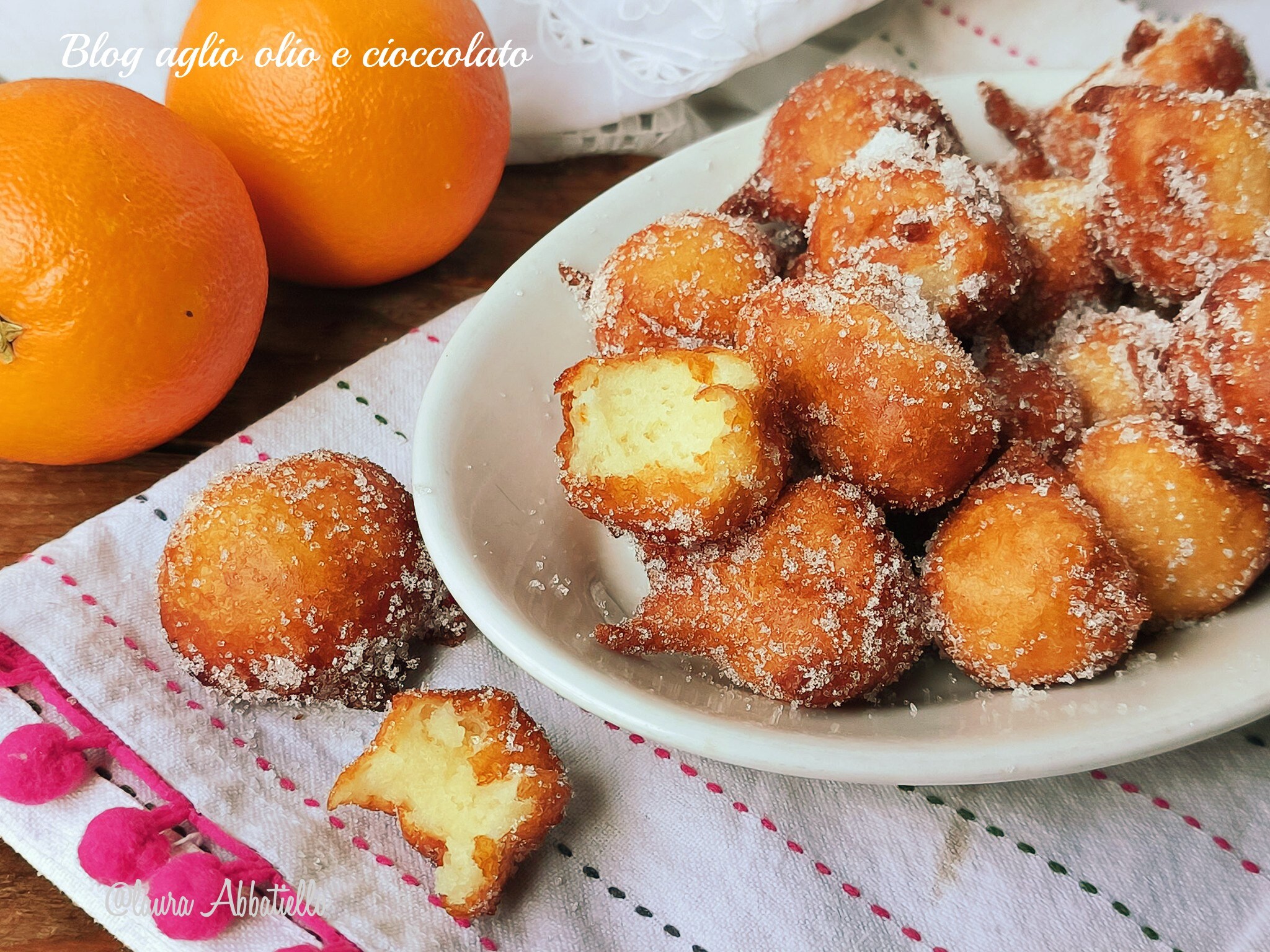 WATER CASTAGNOLE THE RECIPE TO MAKE THEM VERY SOFT ALL IN A BOWL READY IN A FEW MINUTES