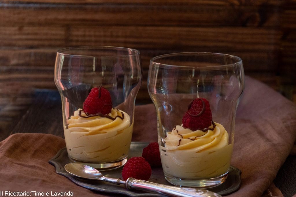 white chocolate mousse
