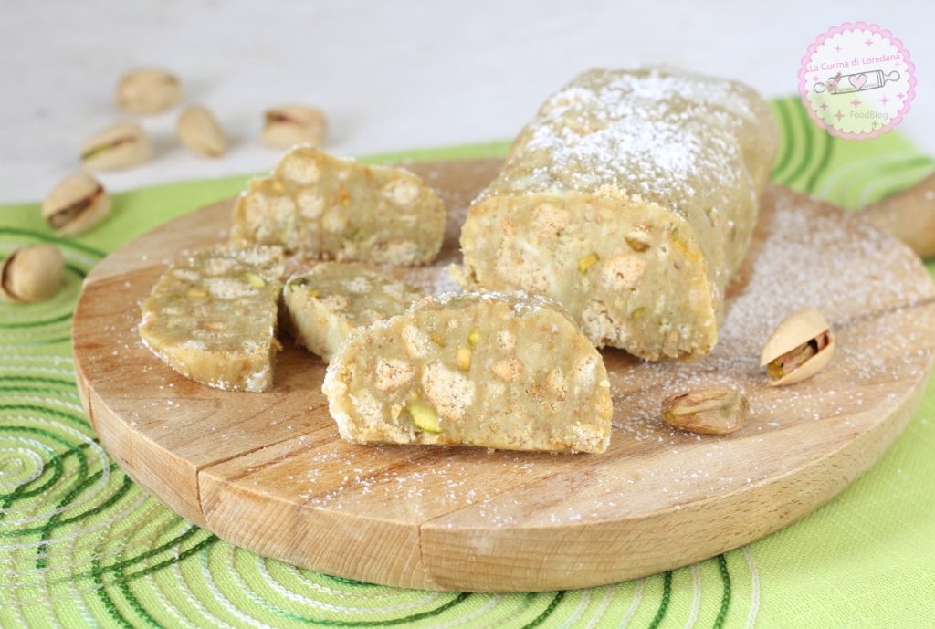 white chocolate salami