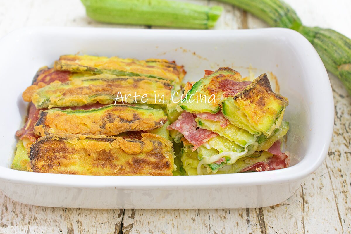 WHITE ZUCCHINI PARMIGIANA without béchamel