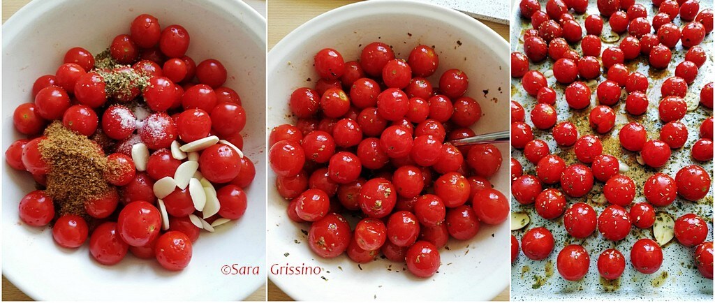 whole baked cherry tomatoes, step-by-step recipe