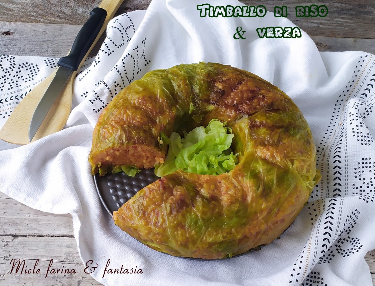 Rice Timbale with Cabbage