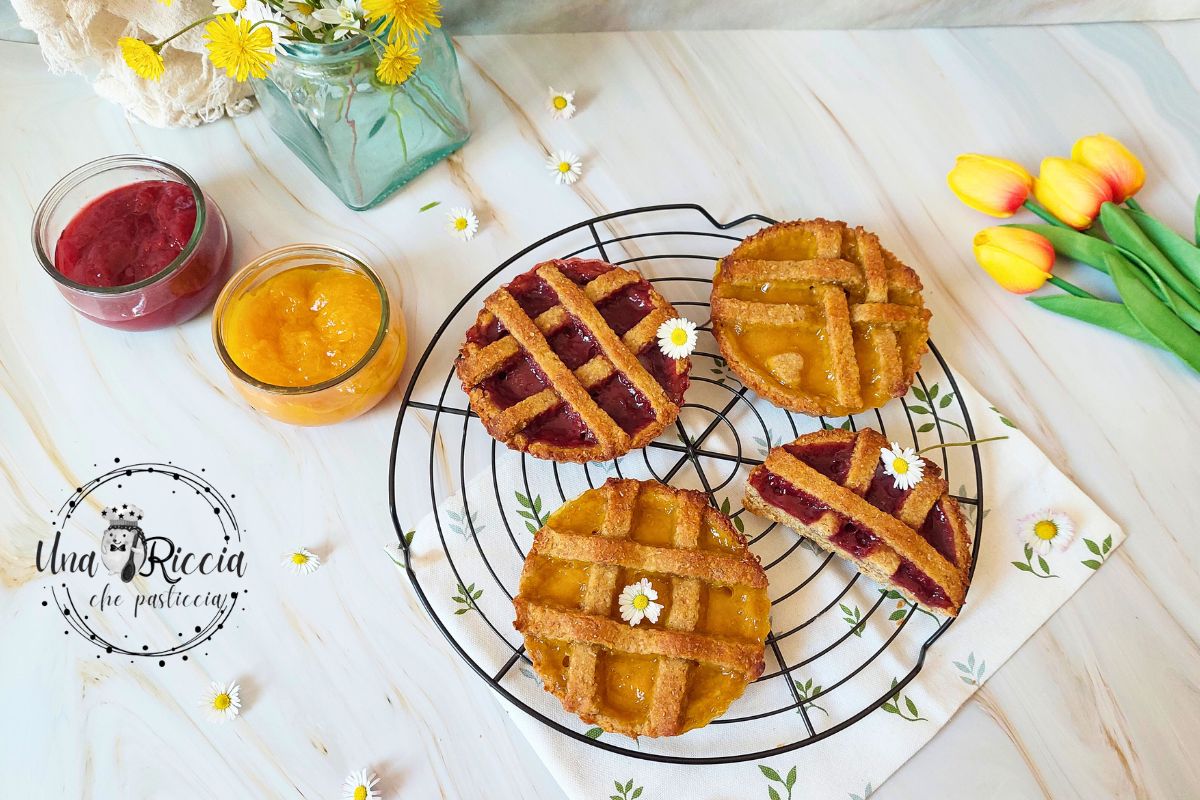 Whole Wheat Mini Tarts without Sugar and Lactose, a Healthy and Delicious Snack.