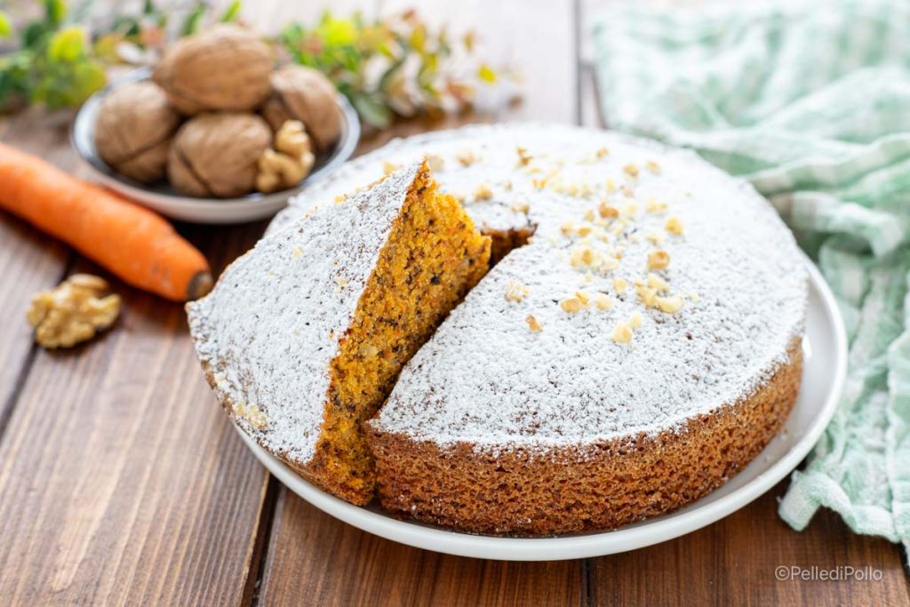 whole wheat carrot and walnut cake