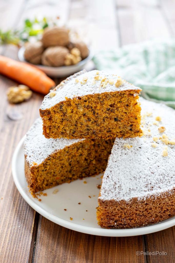 whole wheat carrot and walnut cake