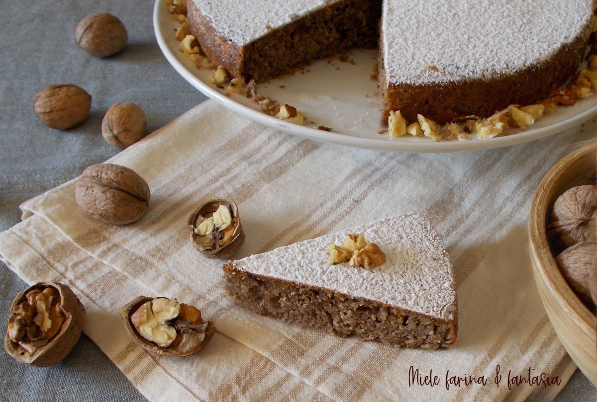 Whole Wheat Walnut and Chocolate Cake