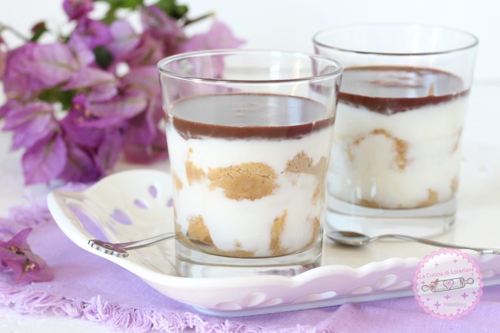 yogurt and chocolate cream