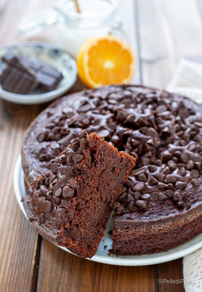 yogurt and chocolate cake