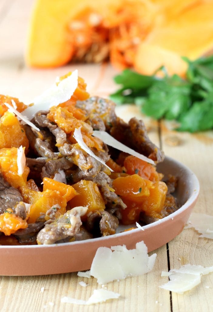 Beef Strips with Pumpkin