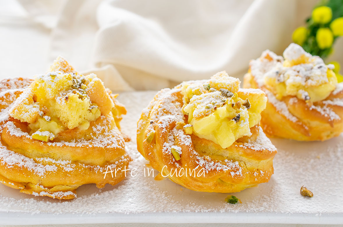 Mimosa Cream Puffs