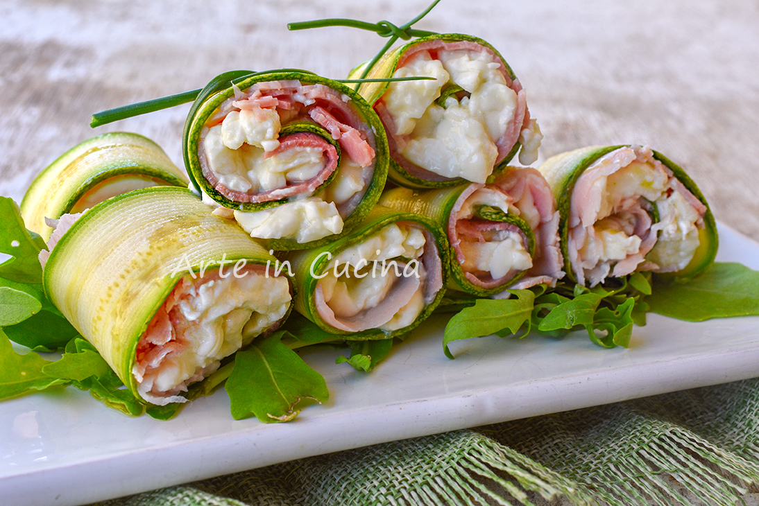 No-Cook Zucchini and Ham Rolls