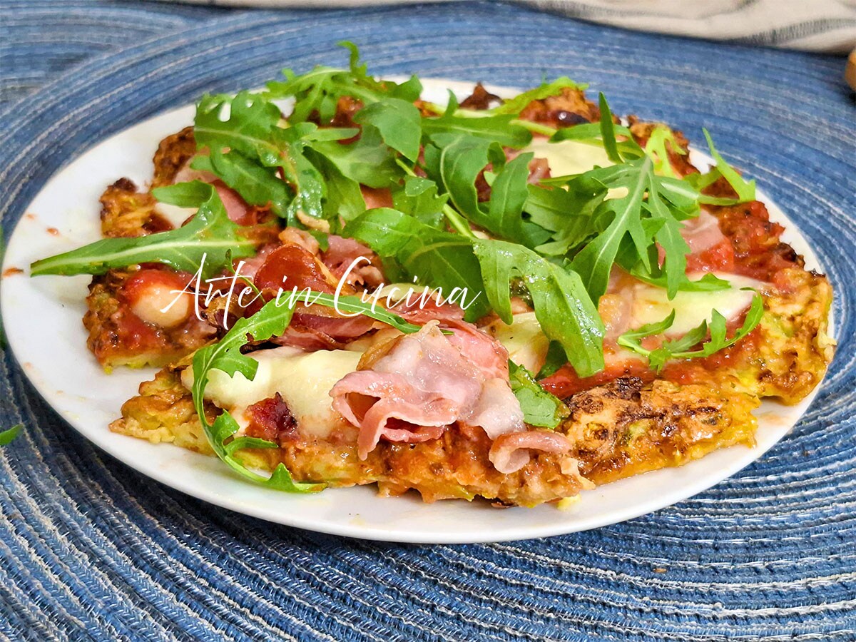 BAKED or Pan ZUCCHINI PIZZA