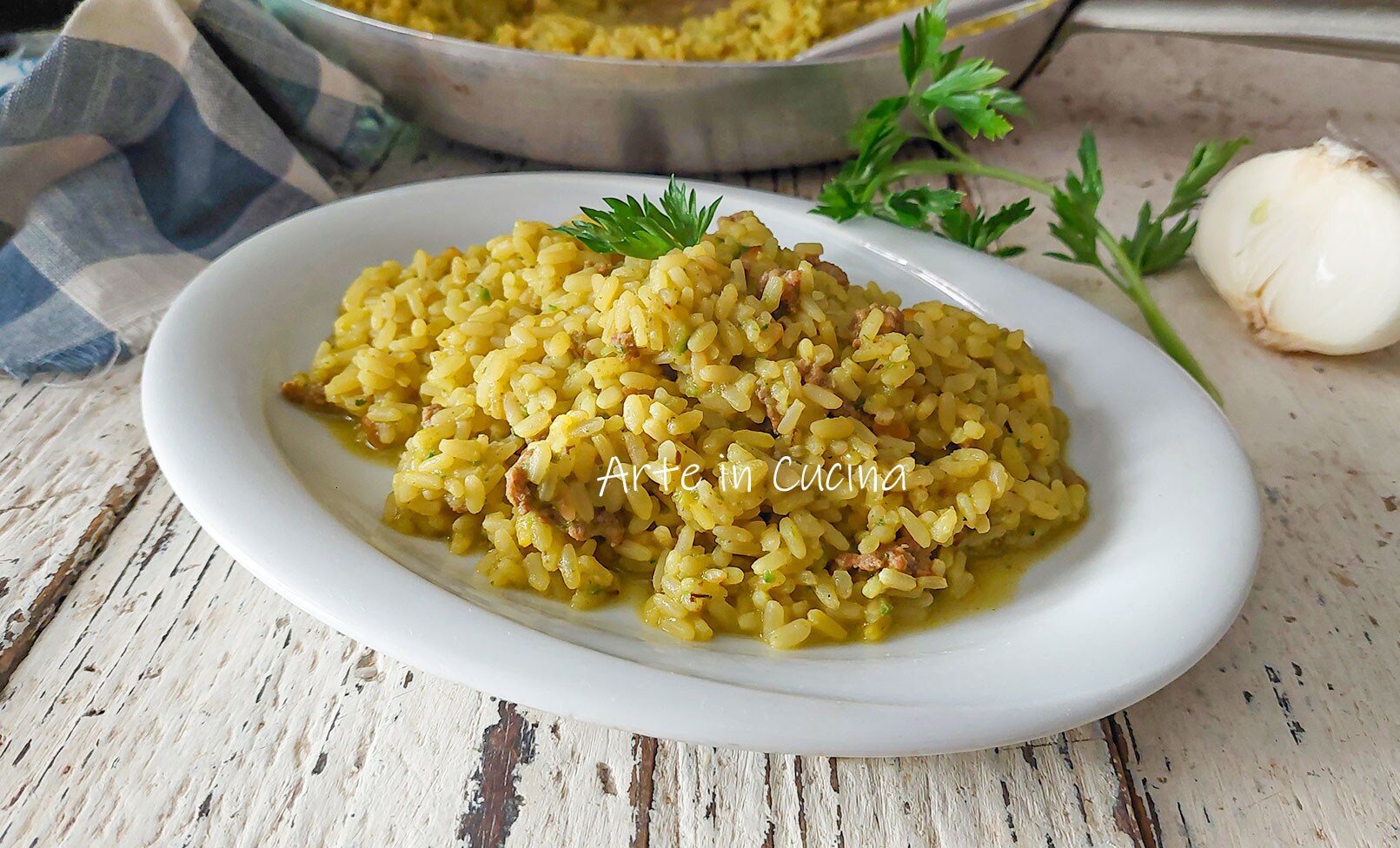 ZUCCHINI AND SAFFRON CREAM RISOTTO