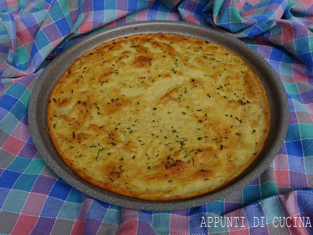 chickpea pancake with chives