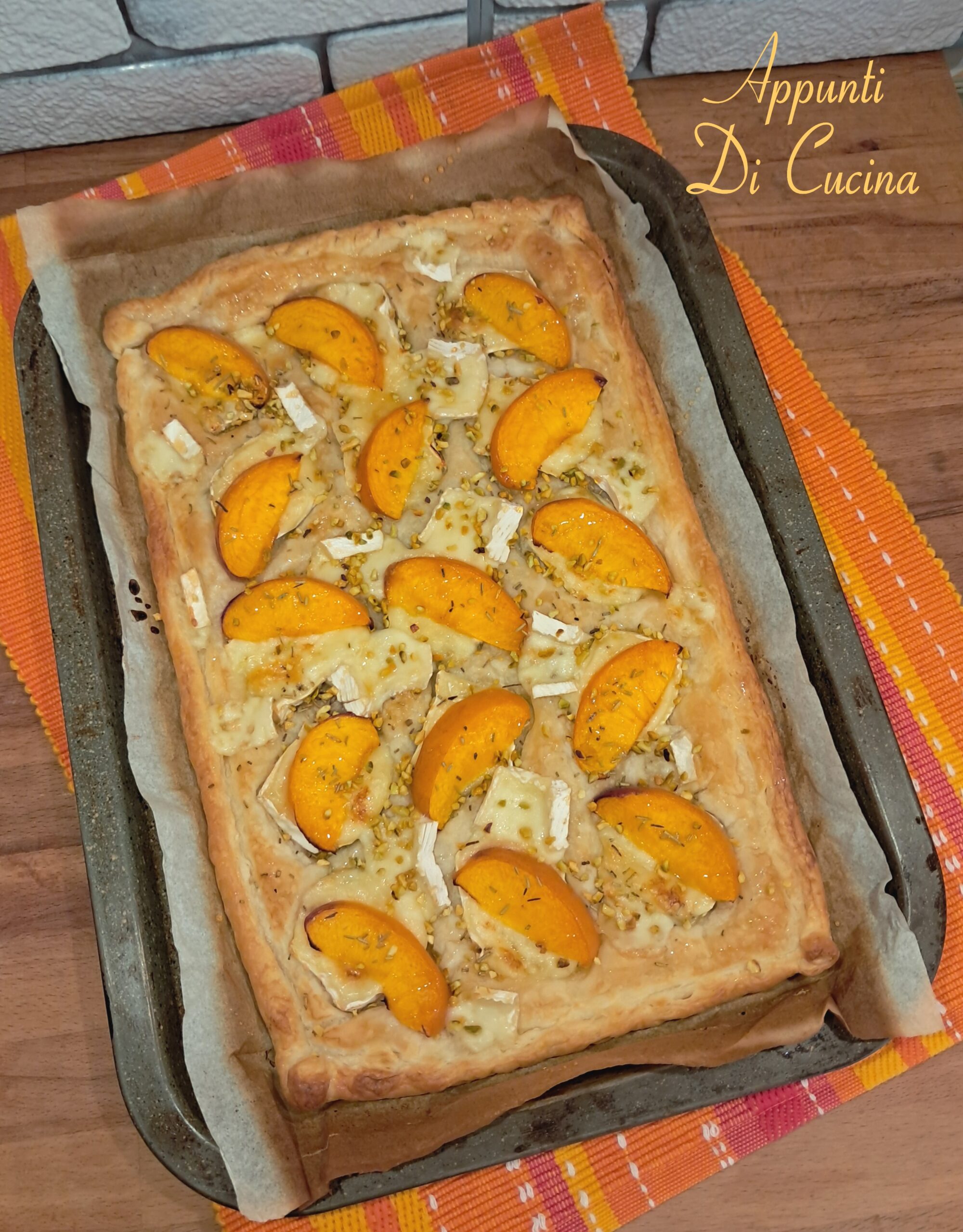 BRIE AND PEACH PUFF PASTRY