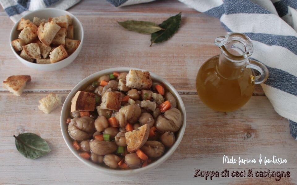 Country Soup with Chickpeas and Dried Chestnuts