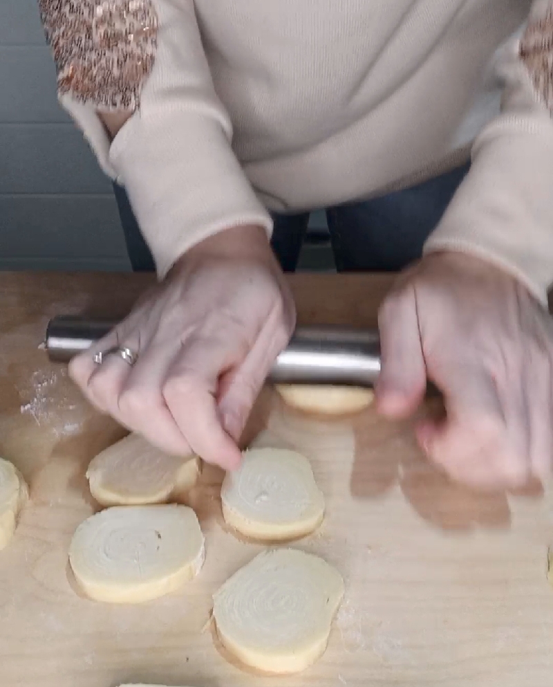 Flatten with a rolling pin