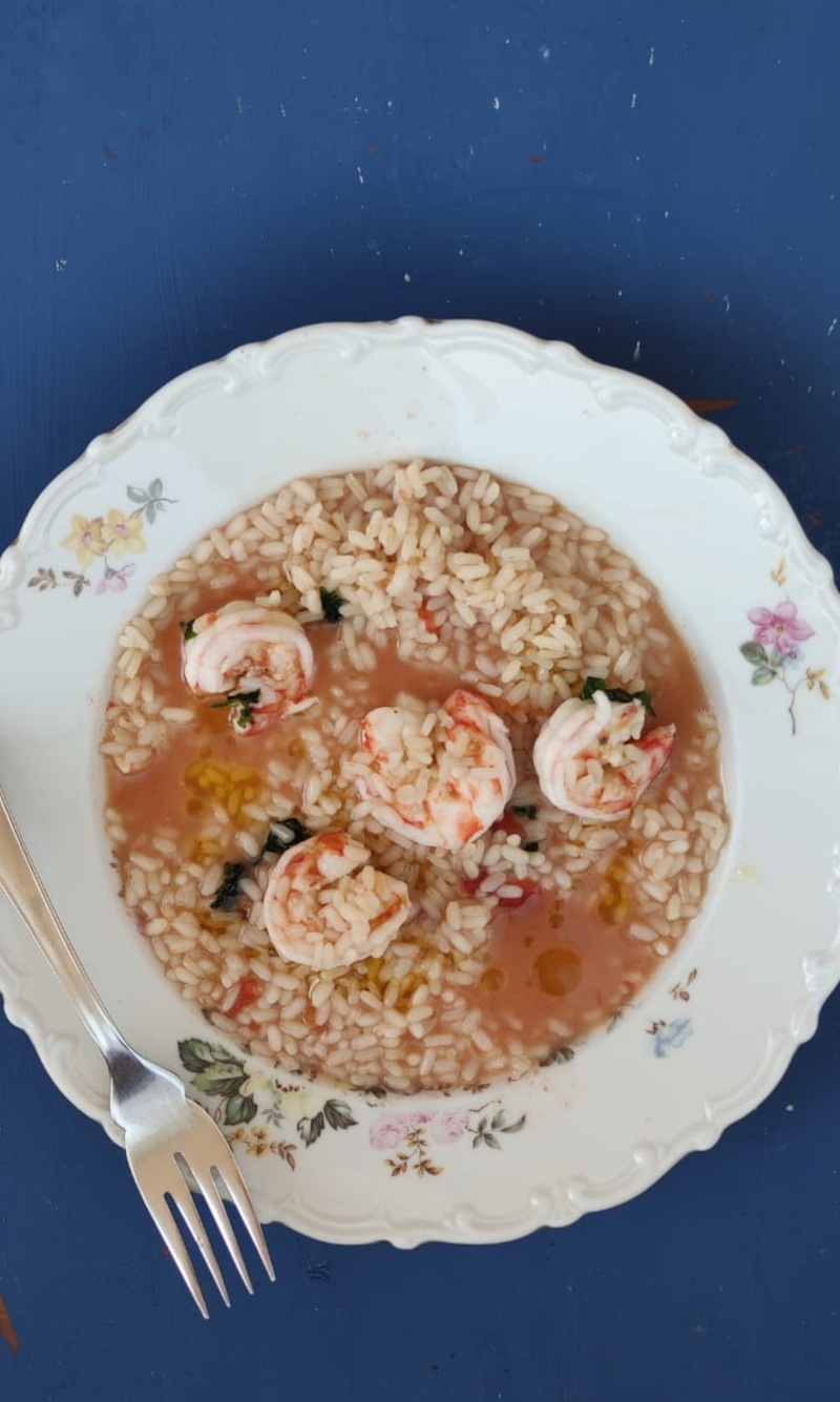 RISOTTO WITH SHRIMP IN SAUCE A SIMPLE FISH FIRST COURSE
