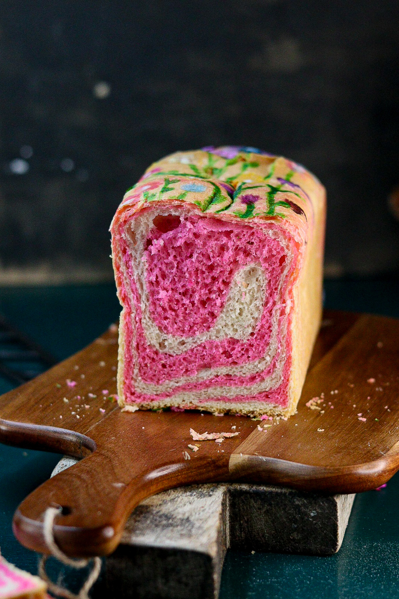 PINK TWO-TONE BRIOCHE BREAD EXPLAINED STEP BY STEP