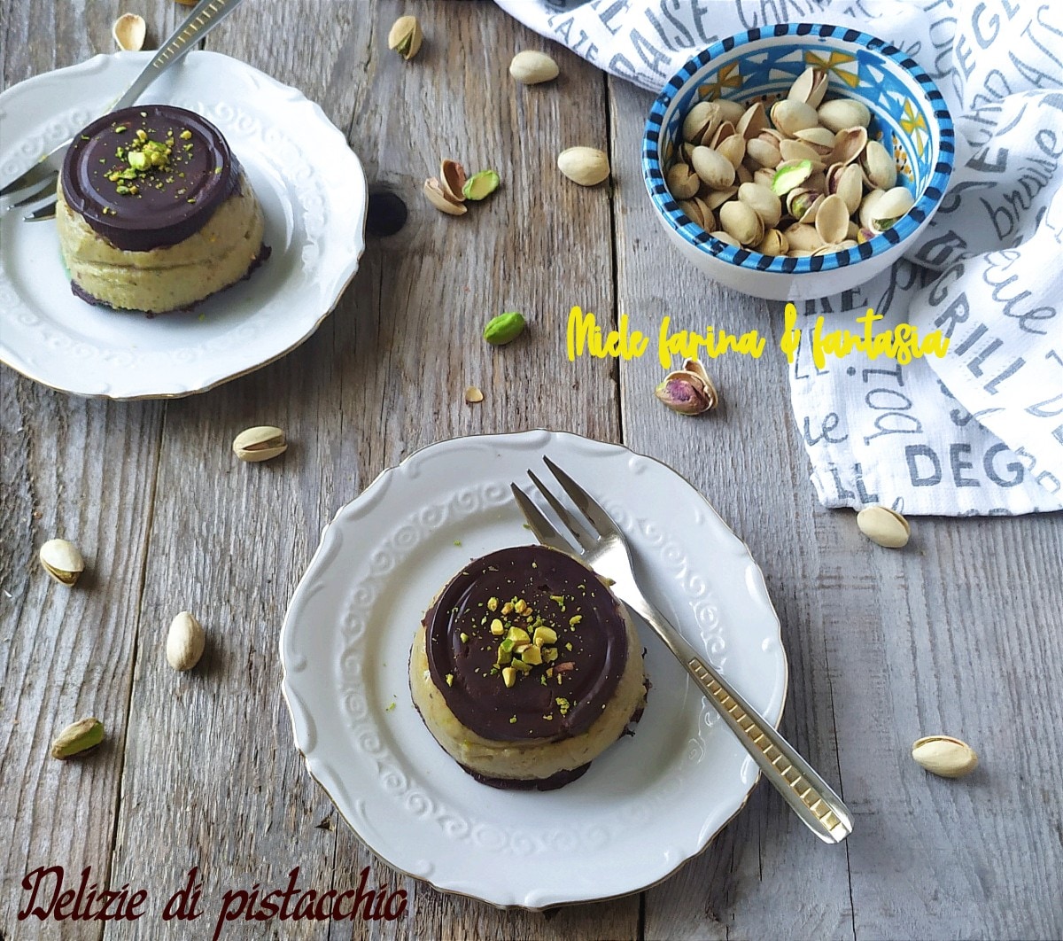 Pistachio and Chocolate Delights. Spoon Desserts