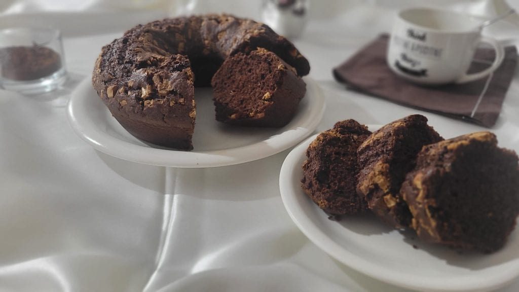 Cocoa Bundt Cake in Air Fryer