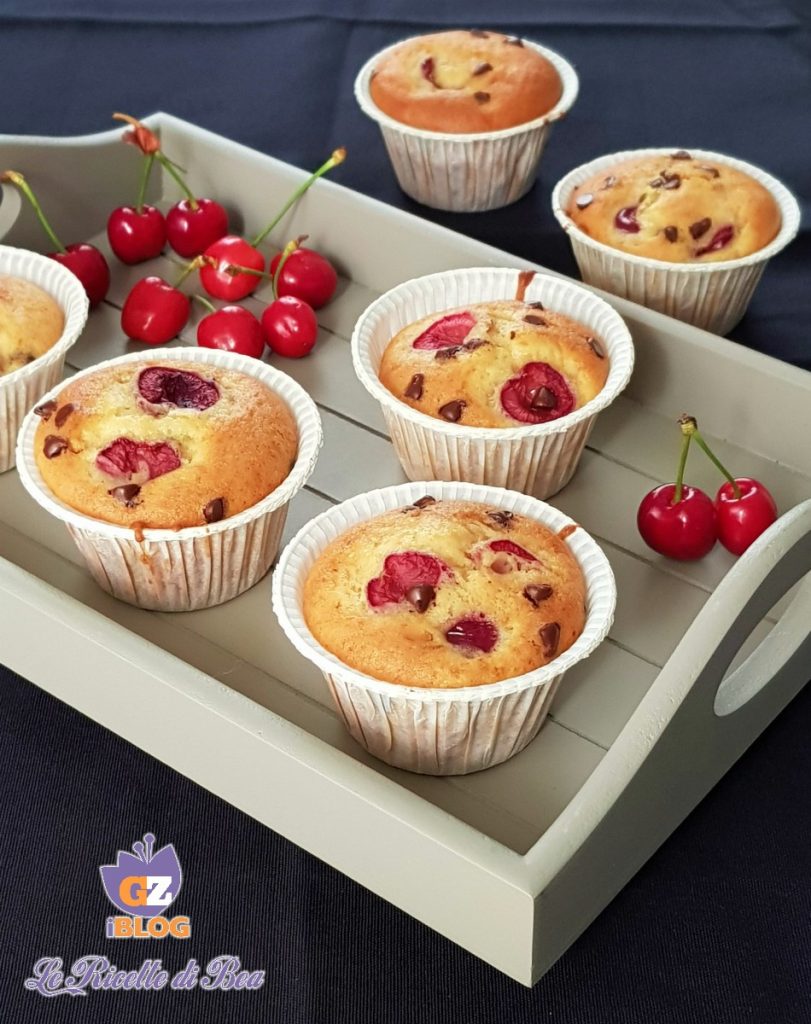 Cherry and Chocolate Chip Muffins