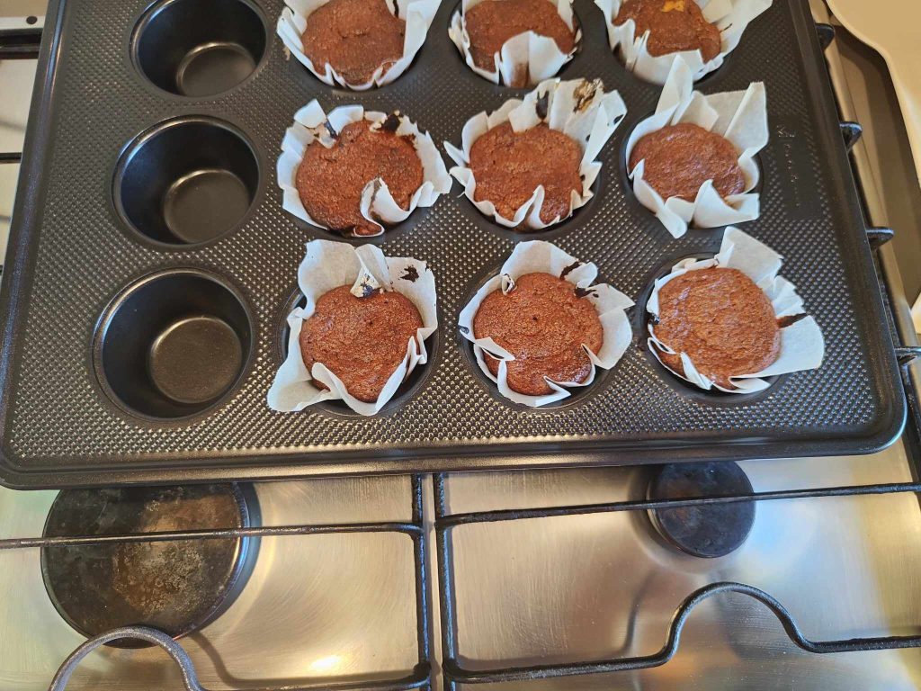 Protein Banana and Chocolate Muffins