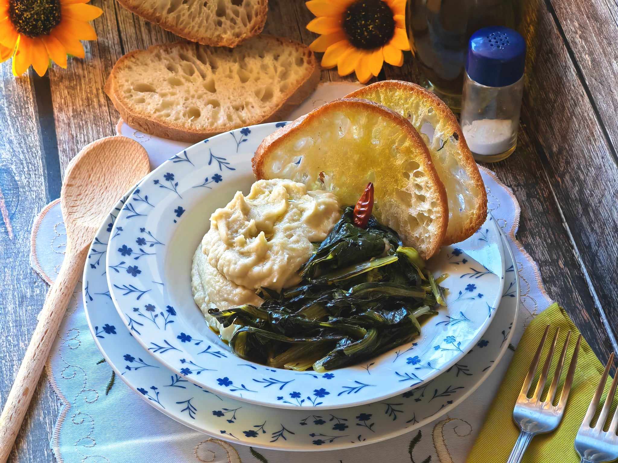 Fava Beans and Chicory