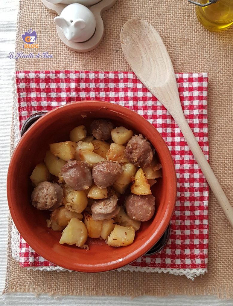 foolproof oven-baked potatoes with sausage